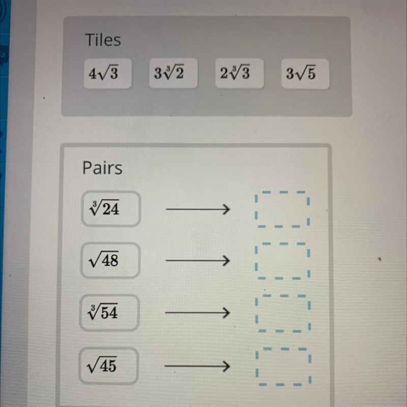 Tiles 4V3 332 233 375 Pairs 324 1 V48 1 1 1 354 745-example-1