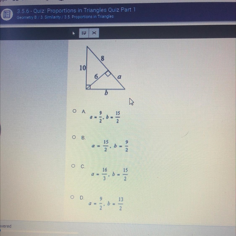 What are the values of a and b?-example-1