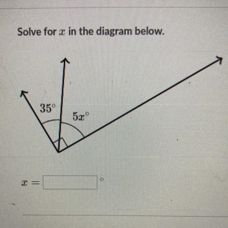 Solve for x in the diagram below.-example-1