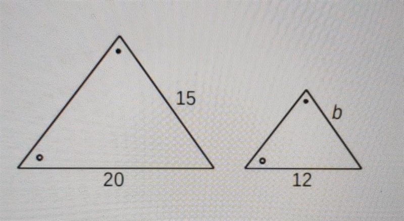 Find the value of b if the following figures are similar.​-example-1