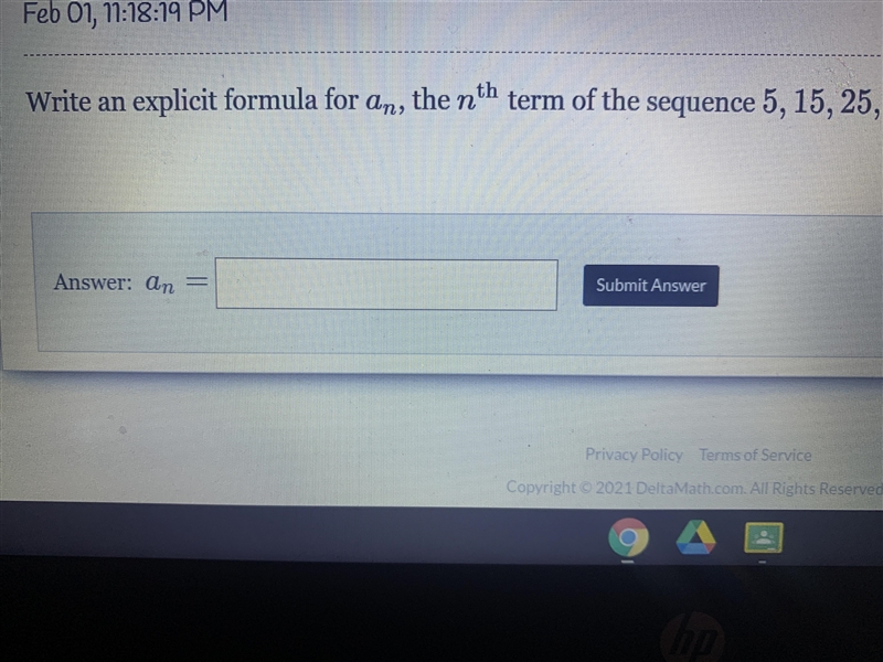 Write an explicit formula, term of sequence HELP I DON’T UNDERSTAND here’s a picture-example-1