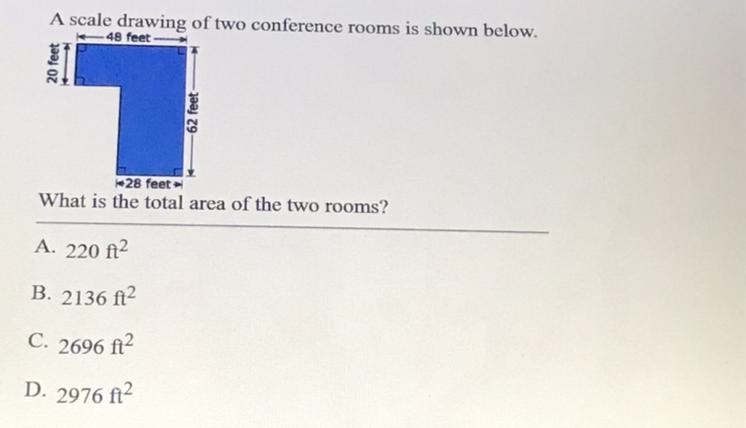 Total area of two room Help due soon (no link)-example-1