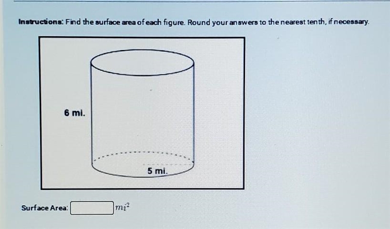 Find the surface areas of each figure. Round your answers to the nearest tenth, if-example-1