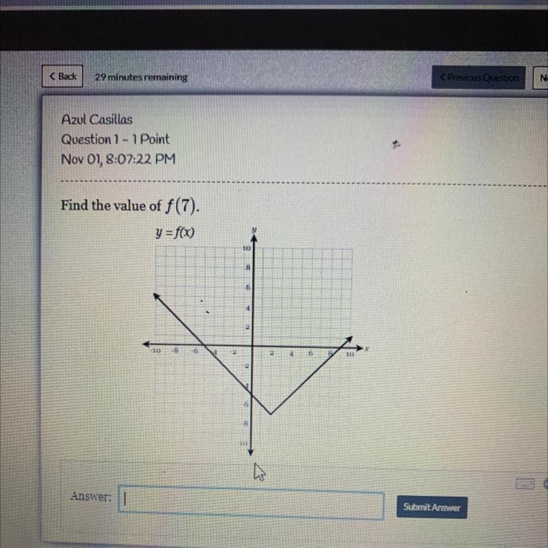 Find the value of f(7).-example-1