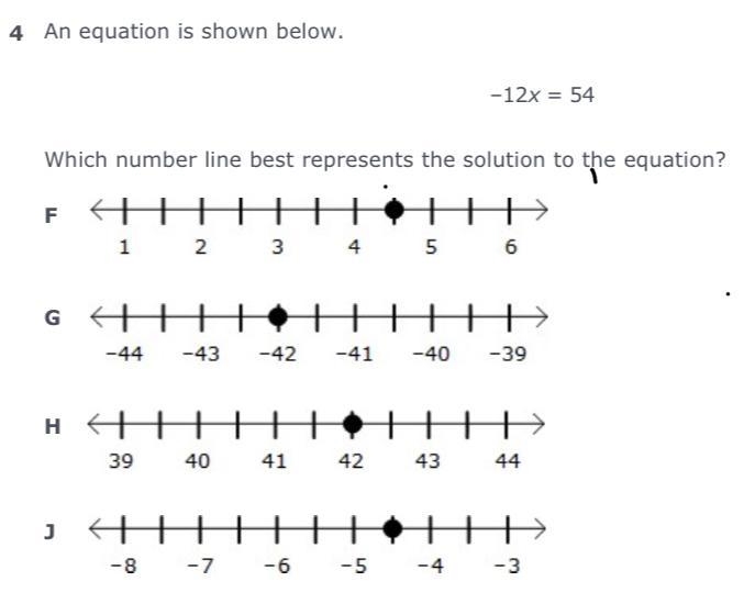 Which number line best represents the solution to the equation?-example-1