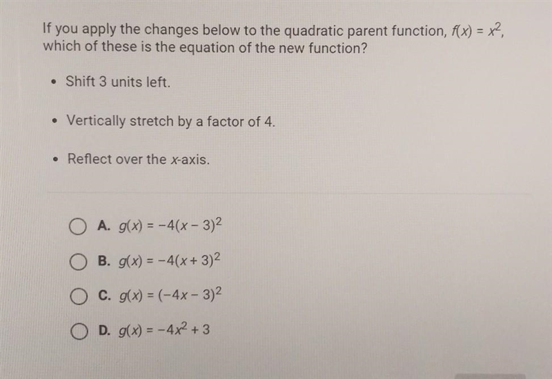 Which of these is the equation of the new function? ​-example-1