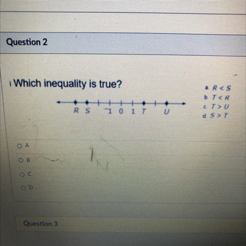 Which inequality is true? b TCR d 5 > 1 C-example-1