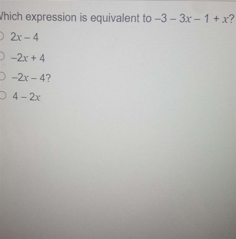 Which is equivalent?​-example-1