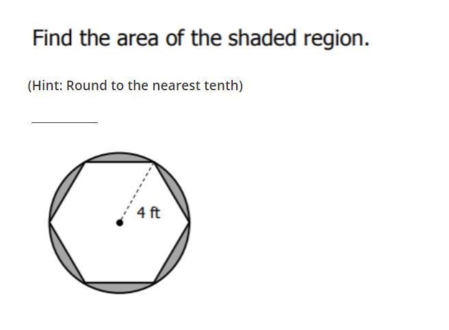 !!Find the area of the shaded region!! (worth 20 points)-example-1