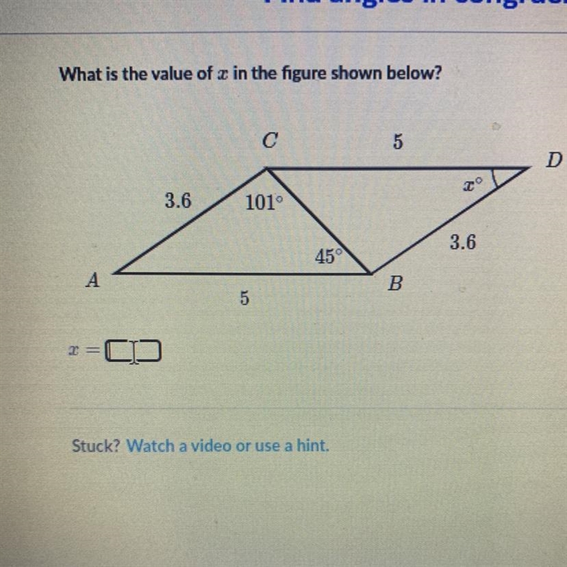 What is the value of x in the figure shown below-example-1