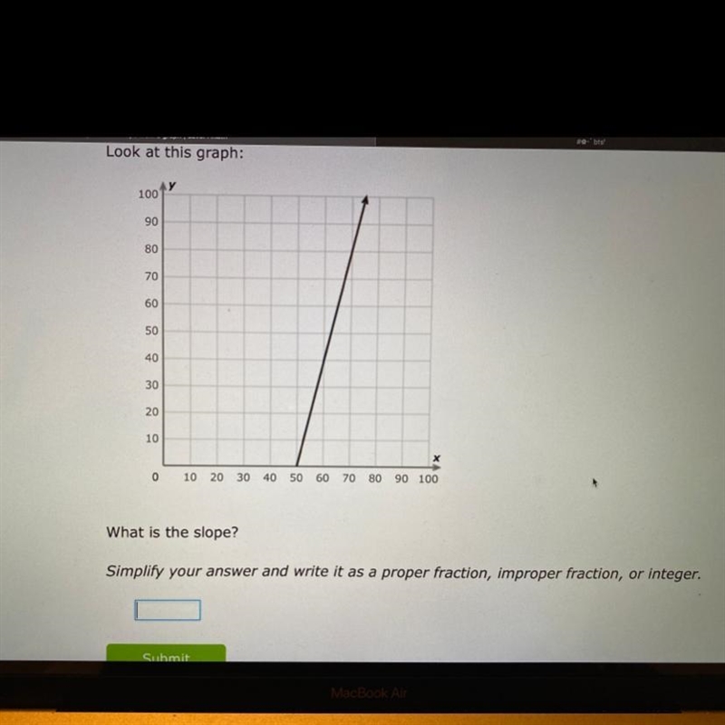 What is the slope? Simplify your answer and write it as a proper fraction, improper-example-1