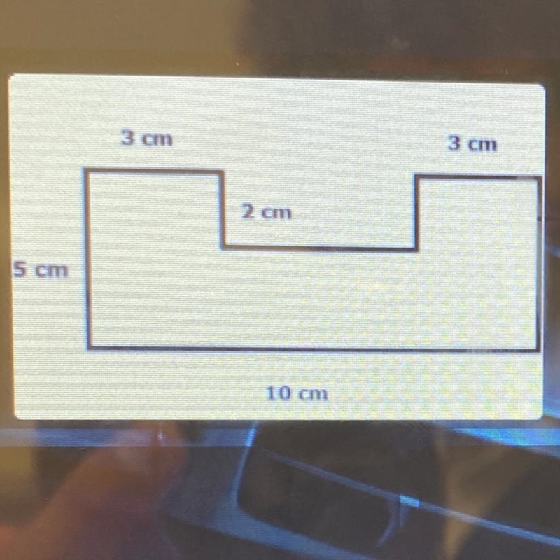 Find the perimeter. 8 cm 34 cm 23 cm 49 cm-example-1