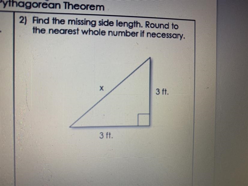 Find the missing side length.-example-1