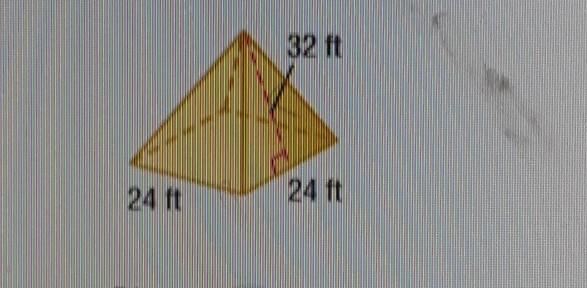 What is the surface area of the pyramid shown ​-example-1