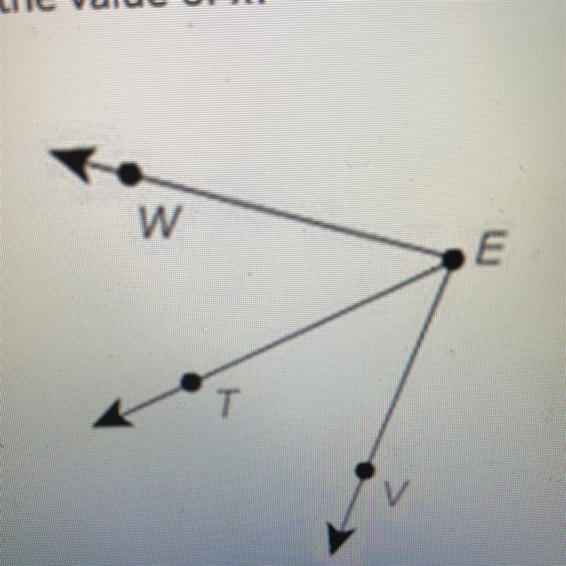 Ray ET bisects angle WET. If angle WET is 48 degrees and angle TEV is 3x +9, what-example-1