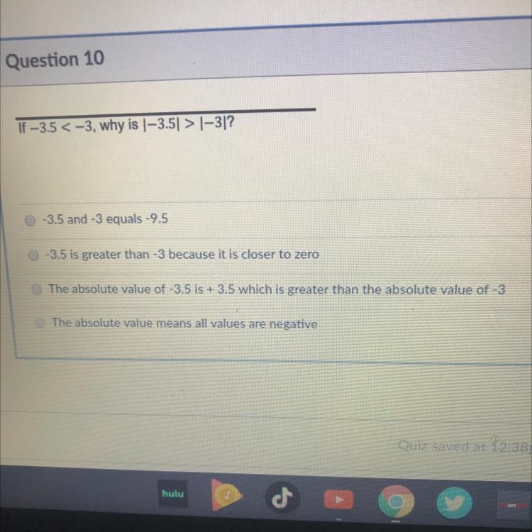 If -3.5 <-3, why is 1-3.5 > 1-31?-example-1