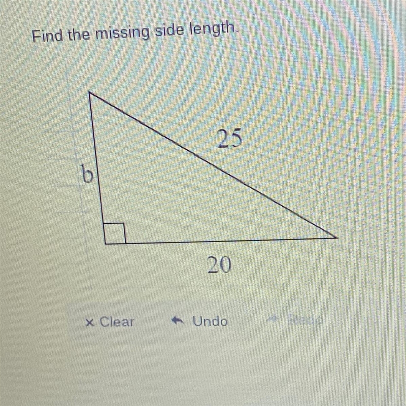 Find the missing side length.-example-1