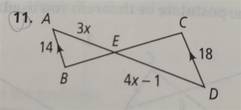 Explain why the triangles are similar. Then find the value of x.-example-1