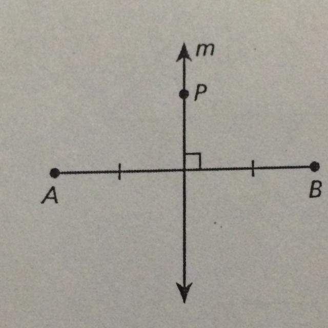 7. Proving the Perpendicular Bisector Theorem Using Reflections Given: Point P is-example-1