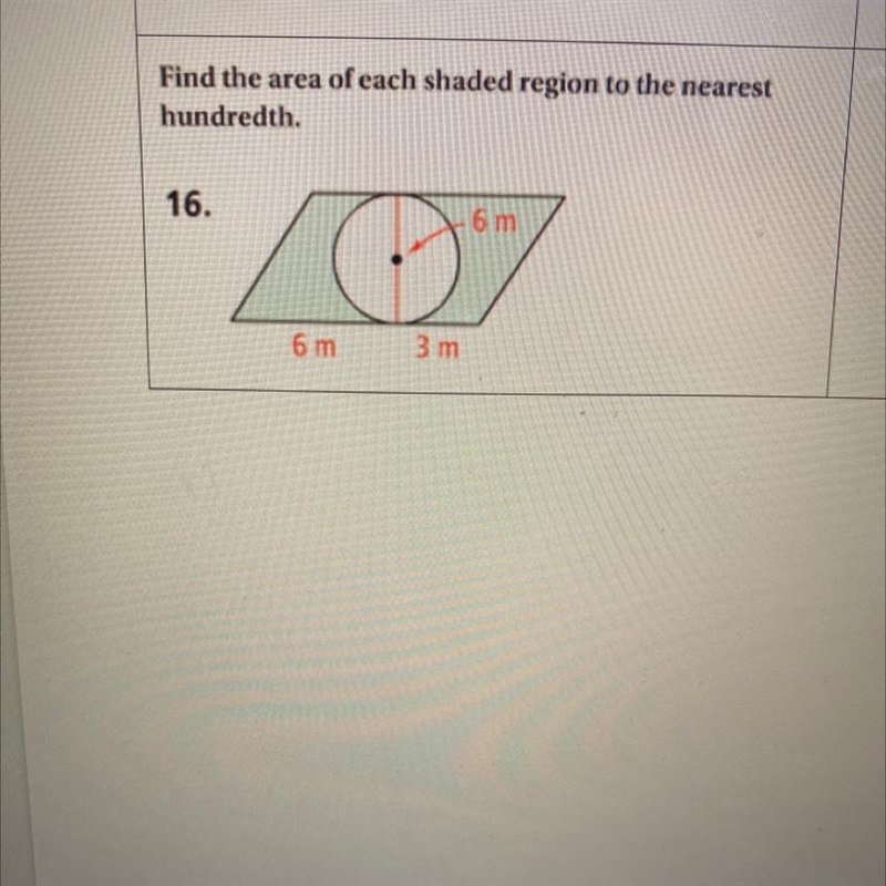 30 POINTS!!! Find the area of each shaded region to the nearest hundredth. Show ur-example-1