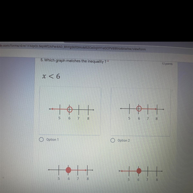 5. Which graph matches the inequality ?*-example-1