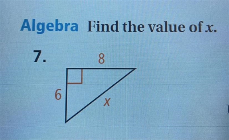 Find the value of x in the triangle shown below 16 12 please put a valid explanation-example-1