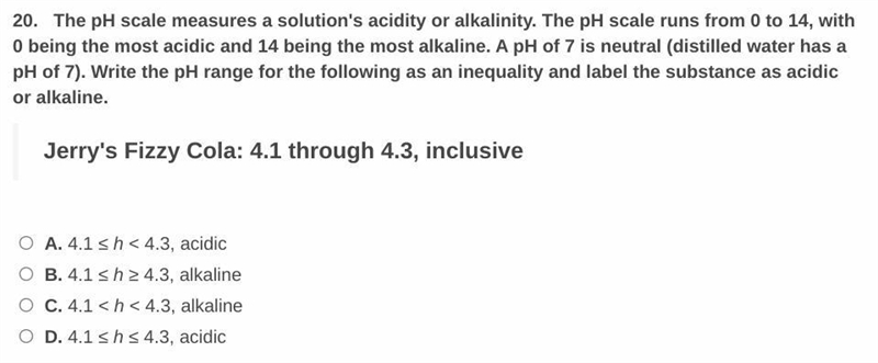 Jerry's Fizzy Cola: 4.1 through 4.3, inclusive-example-1