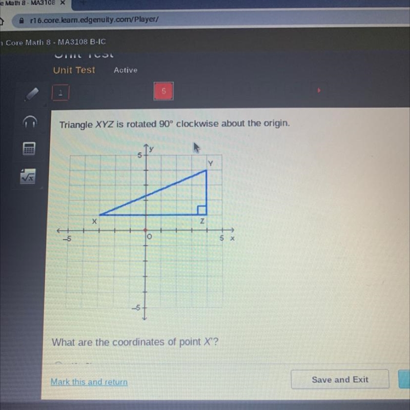 What are the coordinates of point X"? 1. (1, 3) 2. (3, 1) 3. (-1, -3) 4. (-1,-3)-example-1