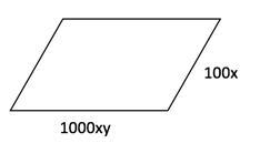 Find the perimeter: A. 2000xy + 200x B. 2200xy C. 1000xy + 200x D. 2200x-example-1