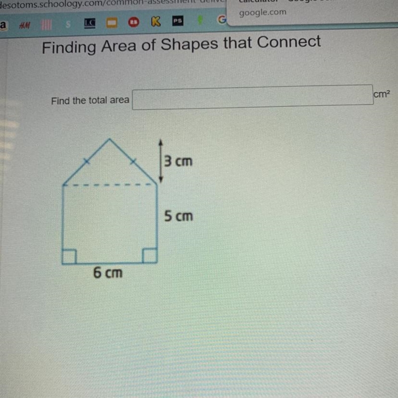 PLEASE HELP ME Find the total area-example-1