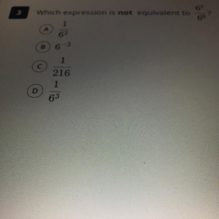 Which expression is not equivalent to-example-1