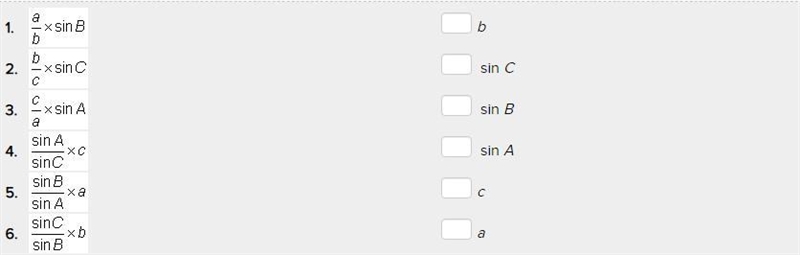 Match each value with its formula for ΔABC. (choices are in 2nd pic)-example-2