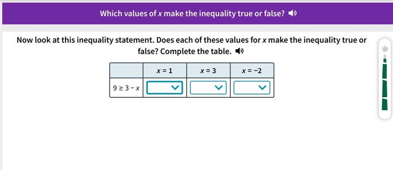 Which inequalities are true and false?-example-1