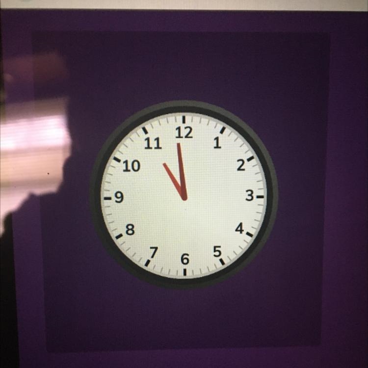 What time is shown on the clock?-example-1