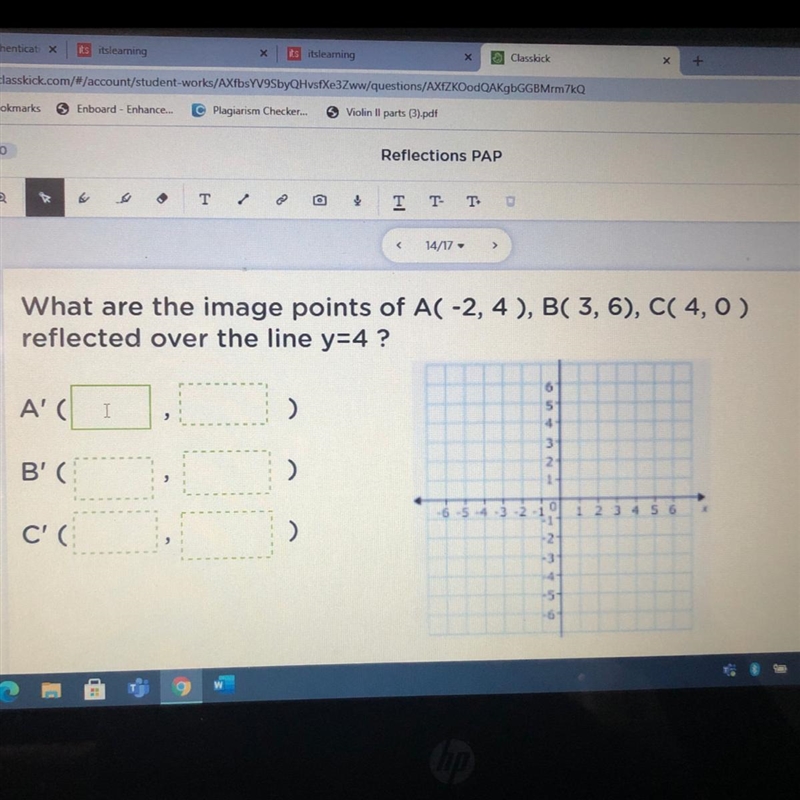 Please help asap!!! What are the image points-example-1