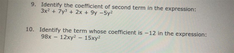 Plz help me find this answer for number 9 and number 10 offering 20 points for a answer-example-1