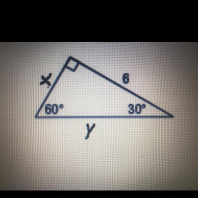 Use a special right triangle to find the value of y. Write as a decimal rounded to-example-1