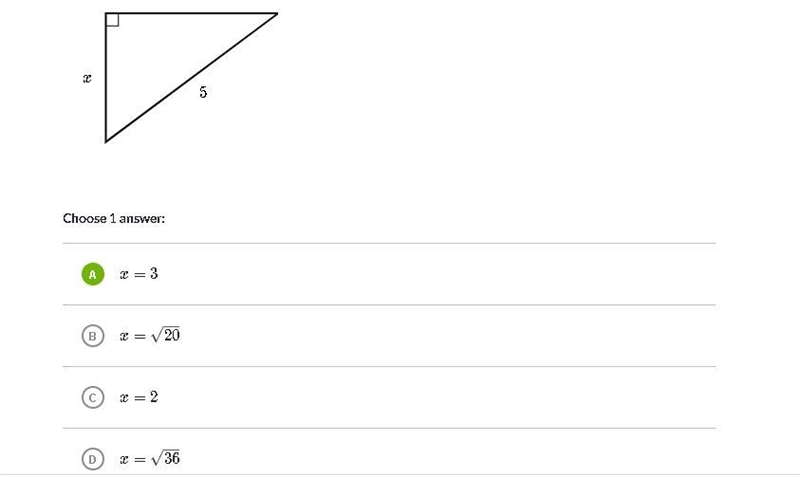 Find the value of x in the triangle shown below.-example-1