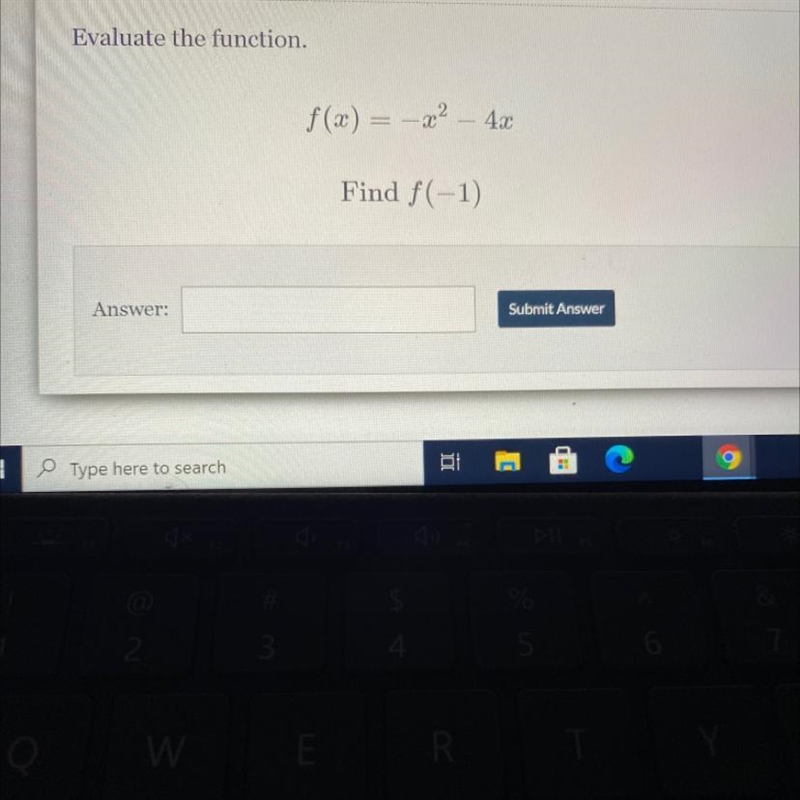 Evaluate the function. f(x) = -22 - 4.2 Find f(-1)-example-1