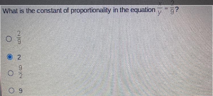 What is the constant of proportionality in the equation Below-example-1