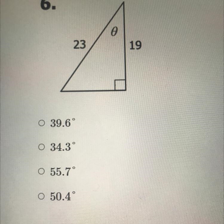 + Find the missing side to the nearest tenth 23 and 19-example-1