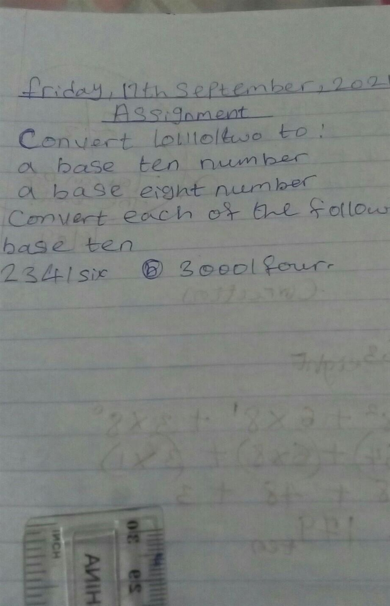 1. convert 1011101 two to a base ten number a base eight number 2. convert each of-example-1