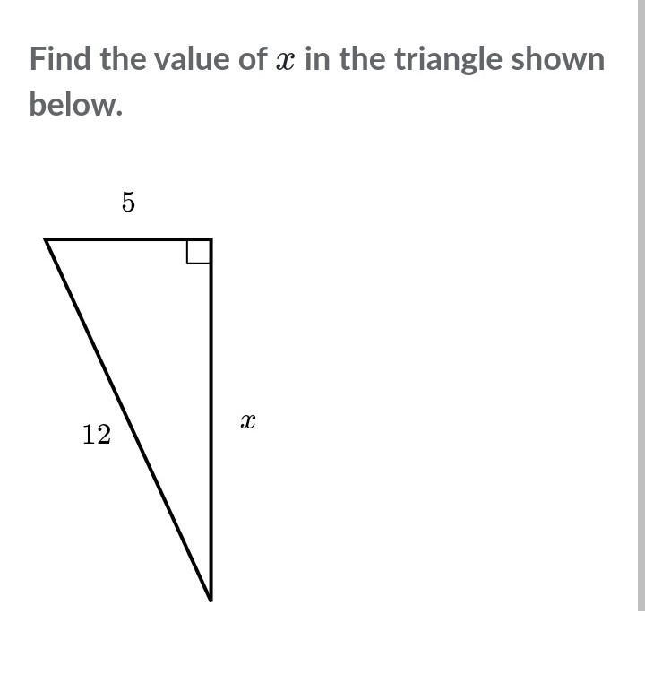 X = 13 x = √119 x = 7 x = 9​-example-1