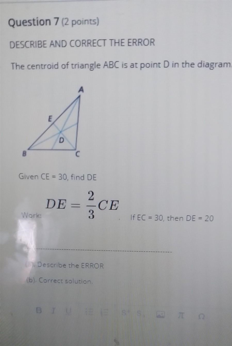 Describe and correct the error ​-example-1