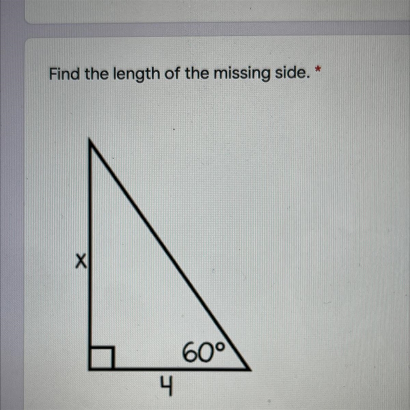 Find the length of the missing side (Open picture)-example-1