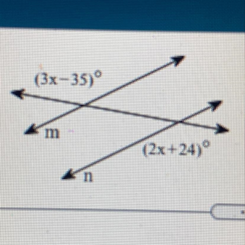 Find the value of x for which m || n.-example-1