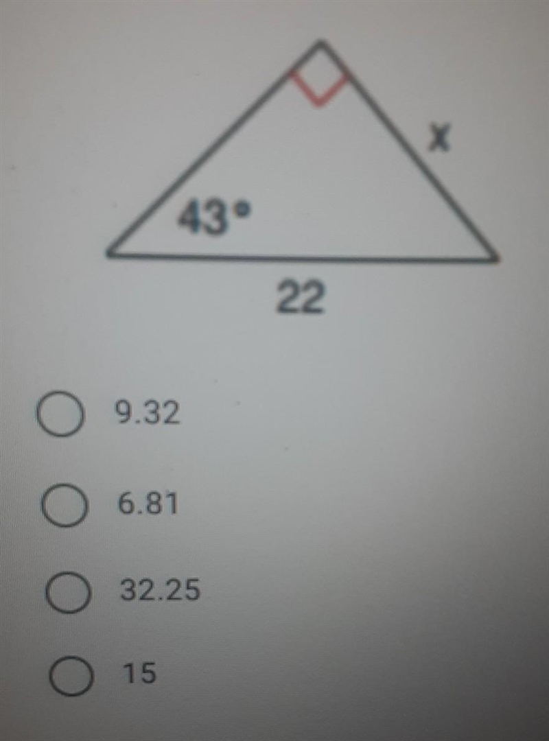 Solve for x. Round to the nearest tenth.​-example-1