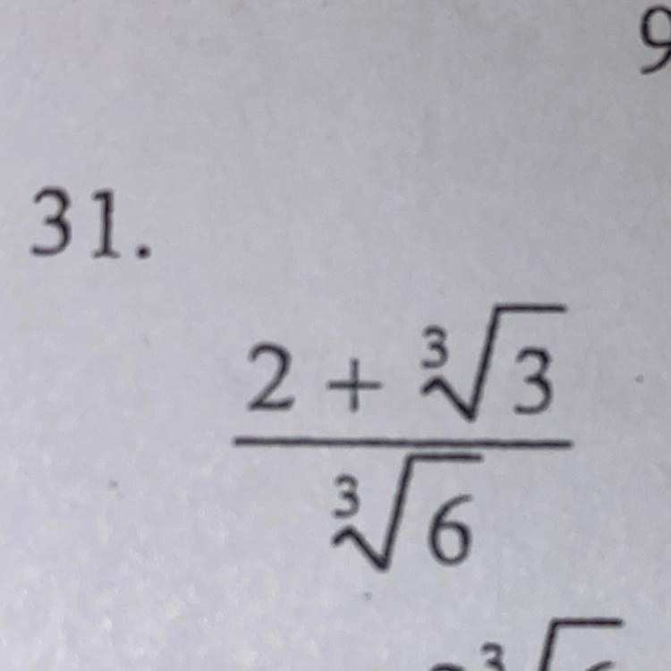 Can someone show me the steps to solving this (Rationalizing Denominator)-example-1