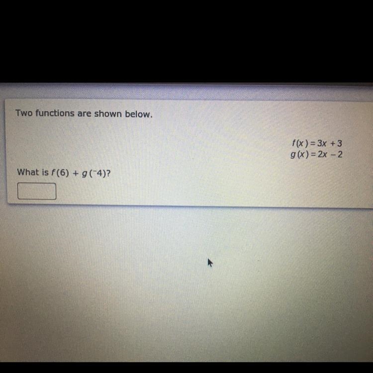 F(x) = 3x + 3 g(x) = 2x – 2-example-1