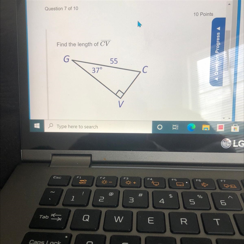 Find the length of CV-example-1